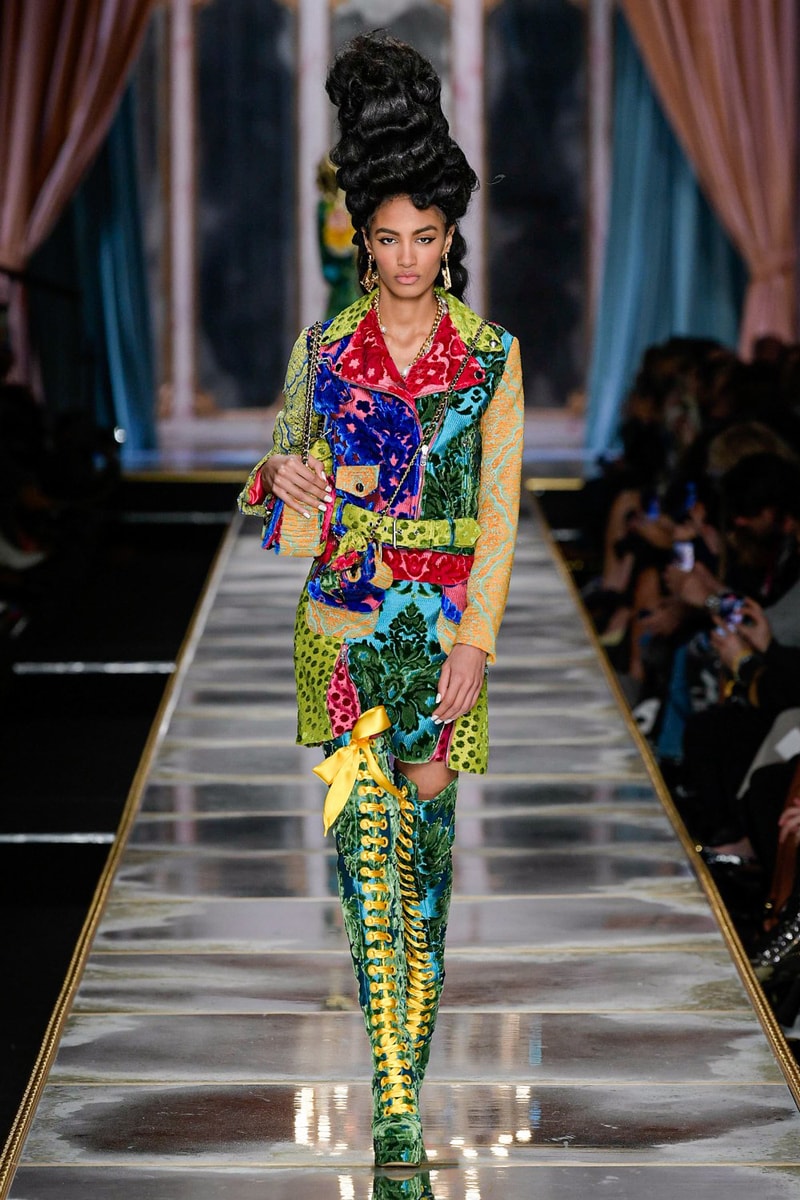 Moschino Fall/Winter 2020 Collection Runway Show Jacket Pants Tapestry
