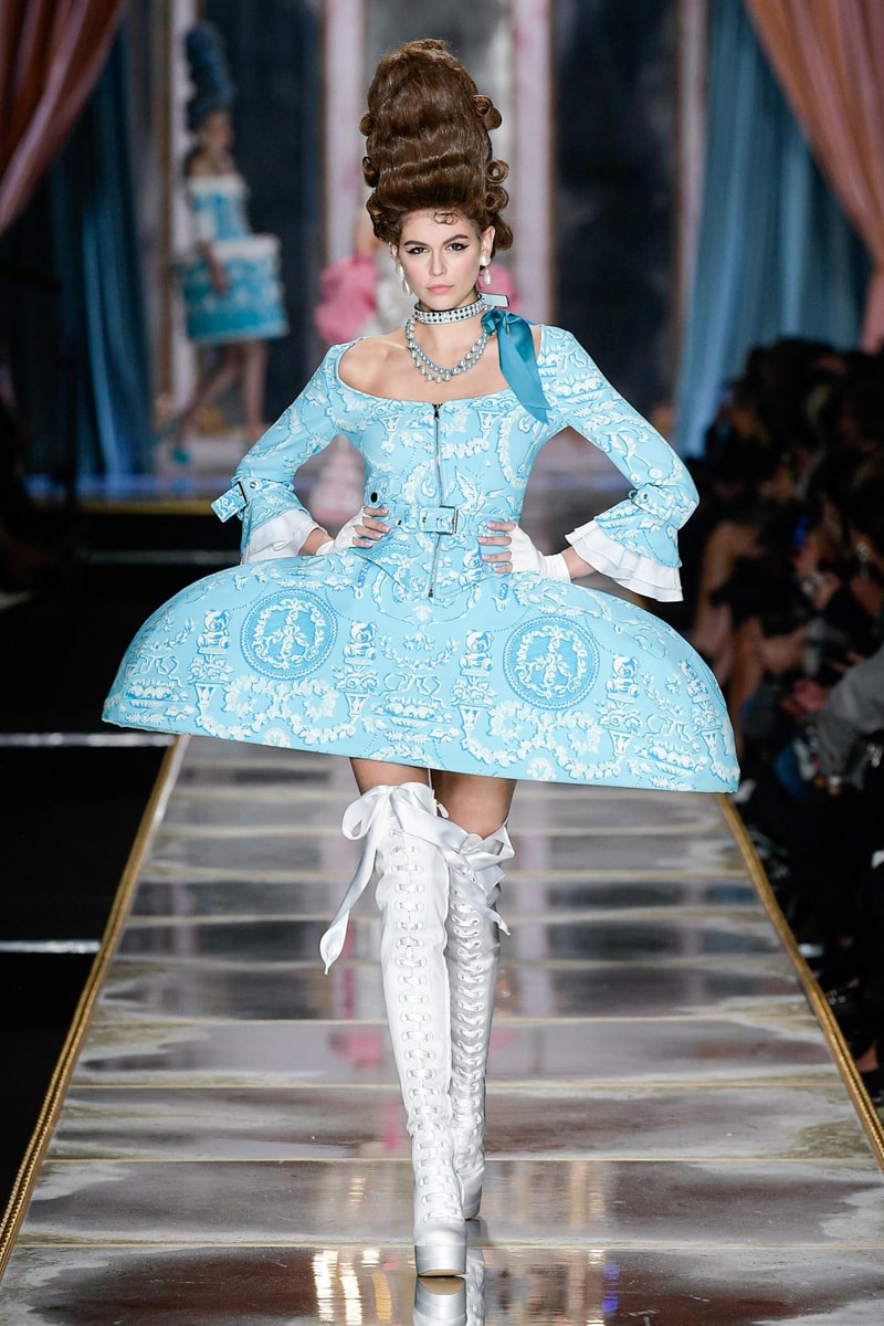 Moschino Fall/Winter 2020 Collection Runway Show Mini Dress Dress Blue