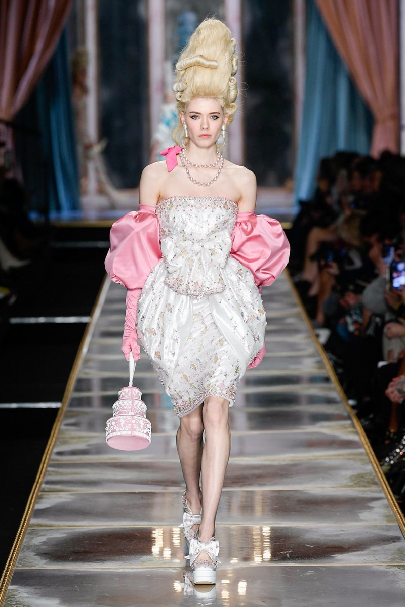 Moschino Fall/Winter 2020 Collection Runway Show Mini Dress White