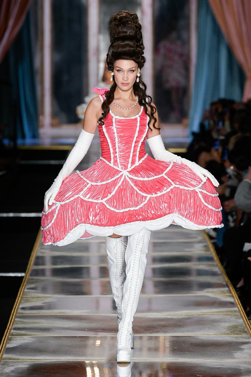 Moschino Fall/Winter 2020 Collection Runway Show Cake Dress Red
