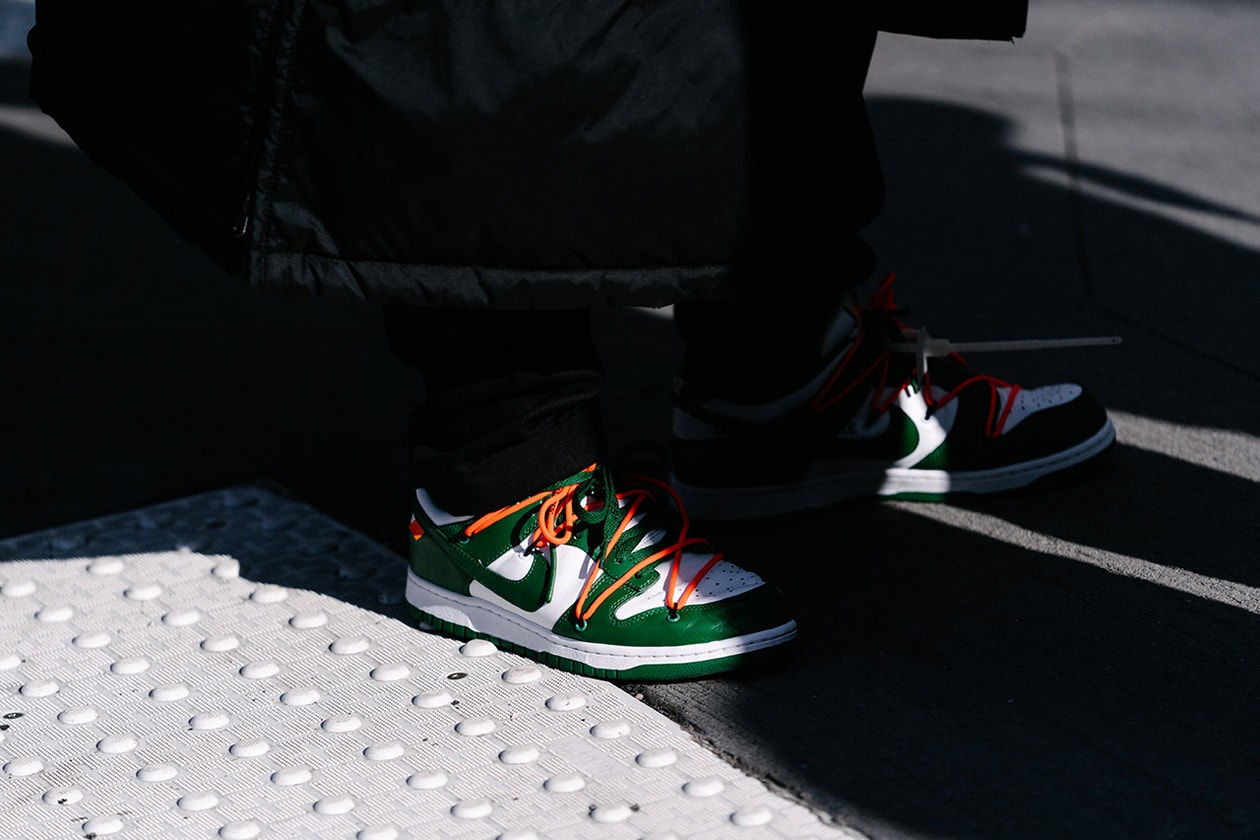 best sneakers new york fashion week nyfw fall winter nike off-white dunk low air force 1 asics 
