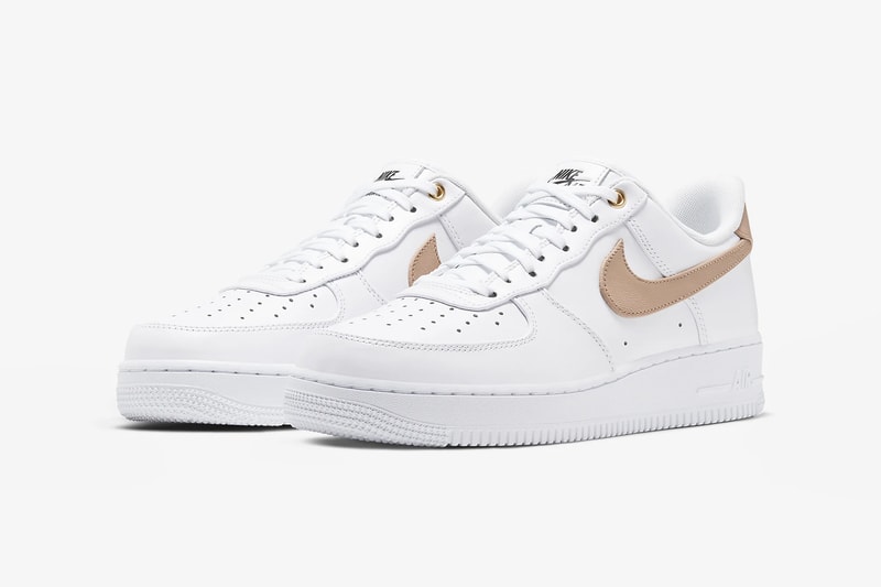 nike air force 1 07 sneakers tan white shoes footwear sneakerhead