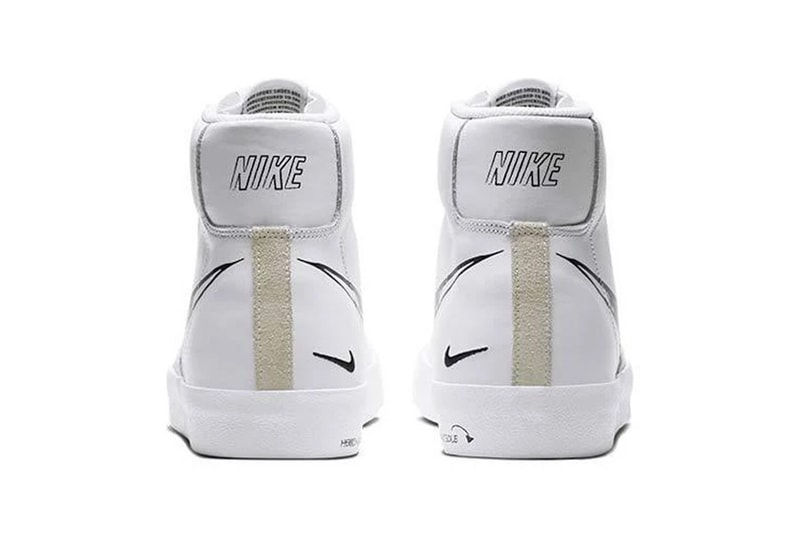 Nike Air Force 1 Blazer Mid Sketch Sneakers White Black