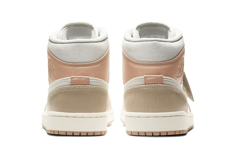 nike air jordan 1 mid milan sneakers pastel beige tan off white