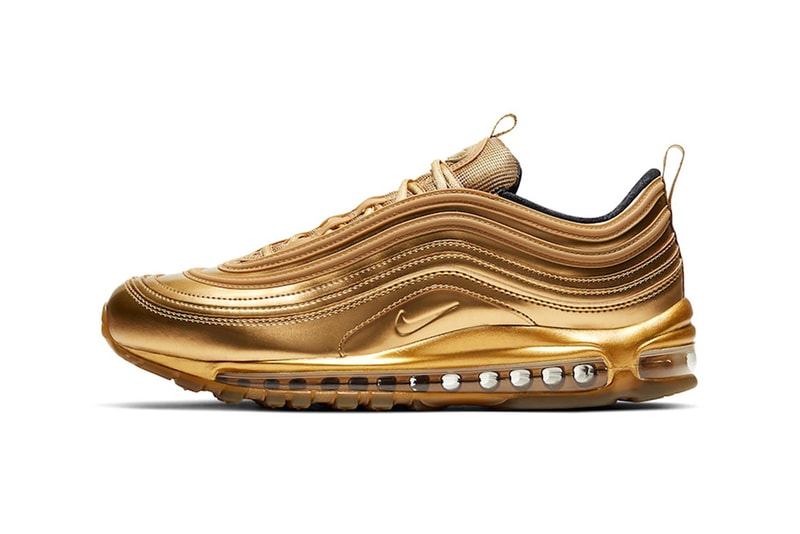 nike air max 97 sneakers gold olympics shoes footwear sneakerhead