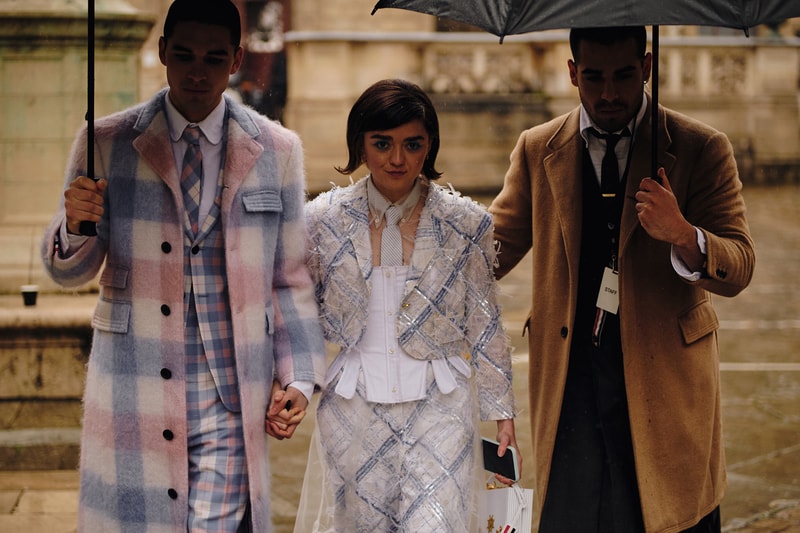 Paris Fashion Week Fall/Winter 2020 Street Style Maisie Williams Thom Browne