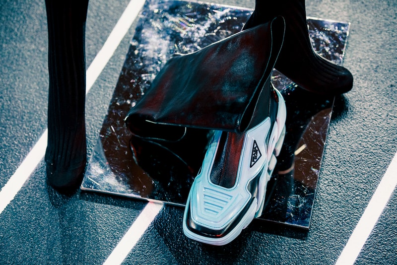 prada fall winter collection milan fashion week miuccia closer look jackets belts bags scarves headbands accessories