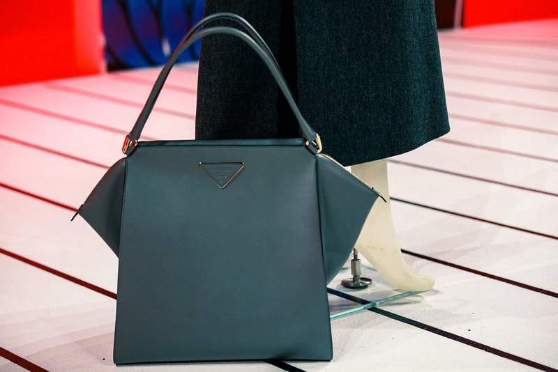 prada fall winter collection milan fashion week miuccia closer look jackets belts bags scarves headbands accessories