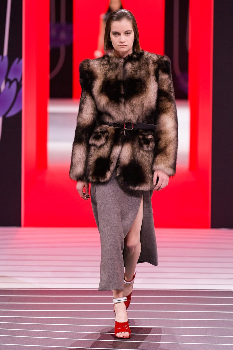 Prada Fall/Winter 2020 Collection Runway Show Fur Jacket