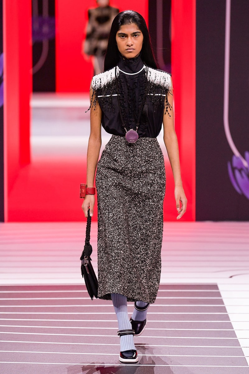 Prada Fall/Winter 2020 Collection Runway Show Fringe Top