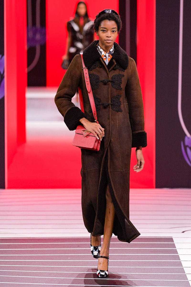 Prada Fall/Winter 2020 Collection Runway Show Coat Brown
