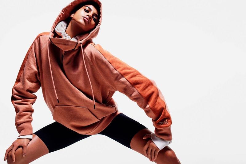 reebok victoria beckham spring summer collaboration sports activewear hoodies sweatshirts tote bags