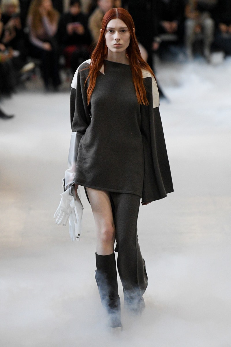Rick Owens Fall/Winter 2020 Collection Runway Show Dress Grey