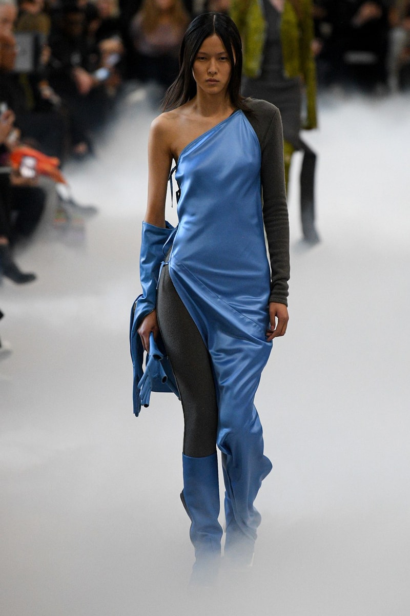 Rick Owens Fall/Winter 2020 Collection Runway Show Dress Blue