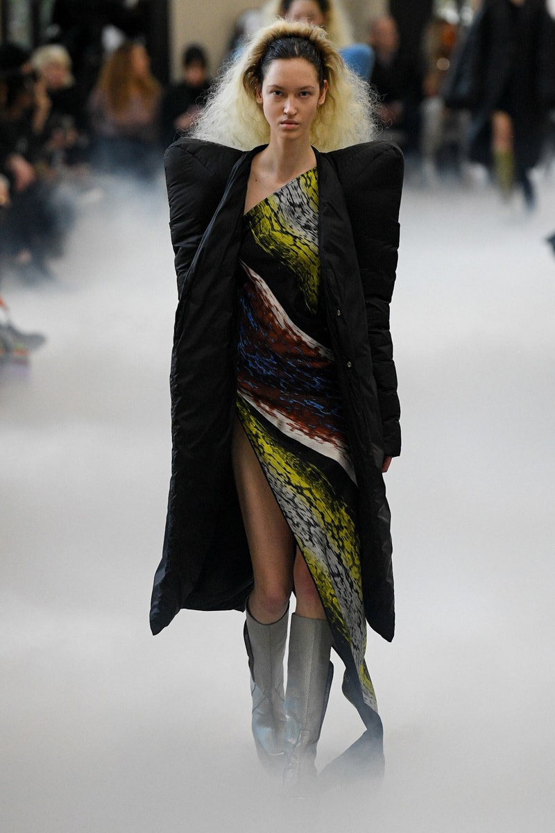Rick Owens Fall/Winter 2020 Collection Runway Show Coat