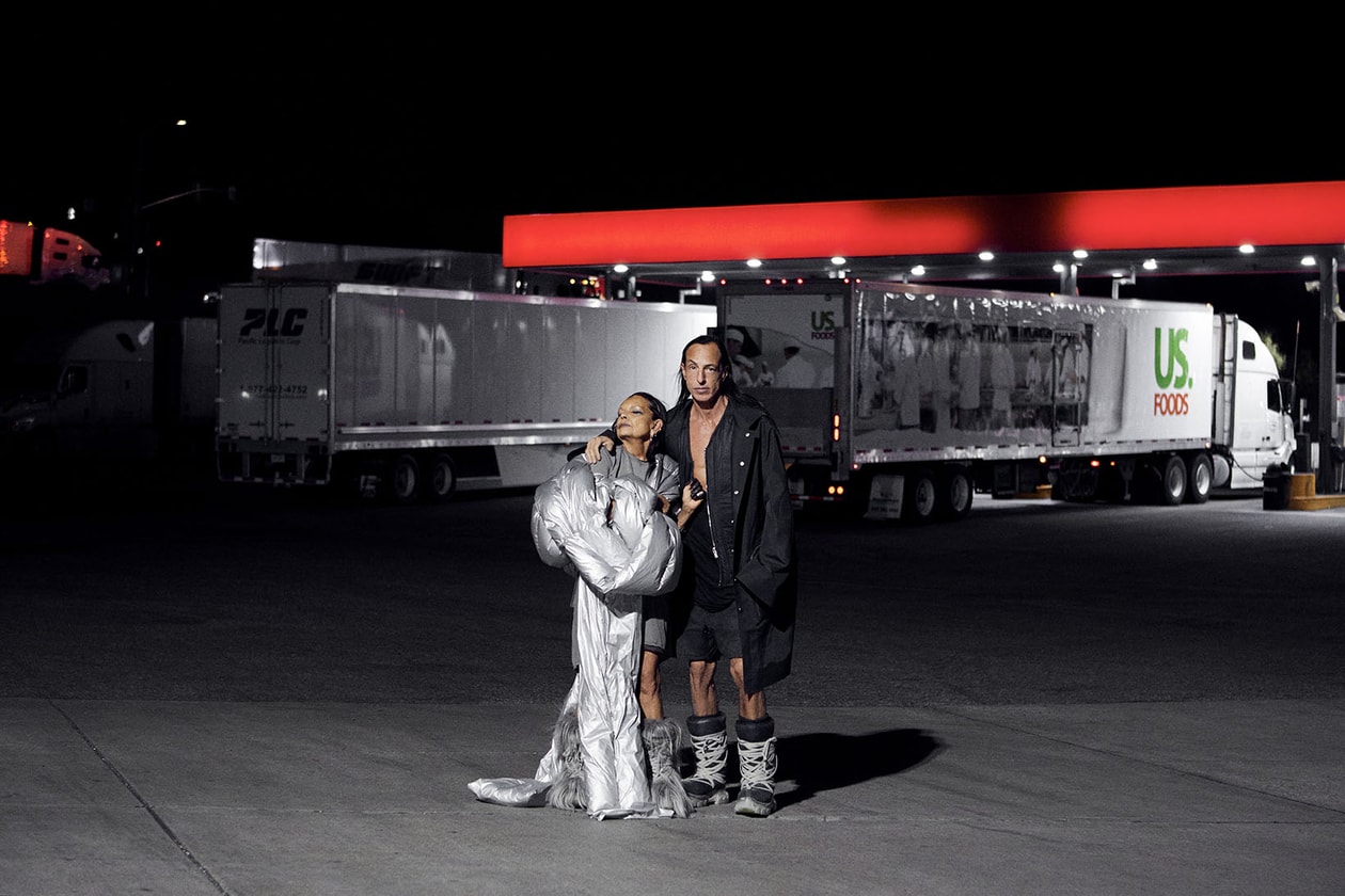 Rick Owens x Moncler Collaboration Collection Campaign Michèle Lamy