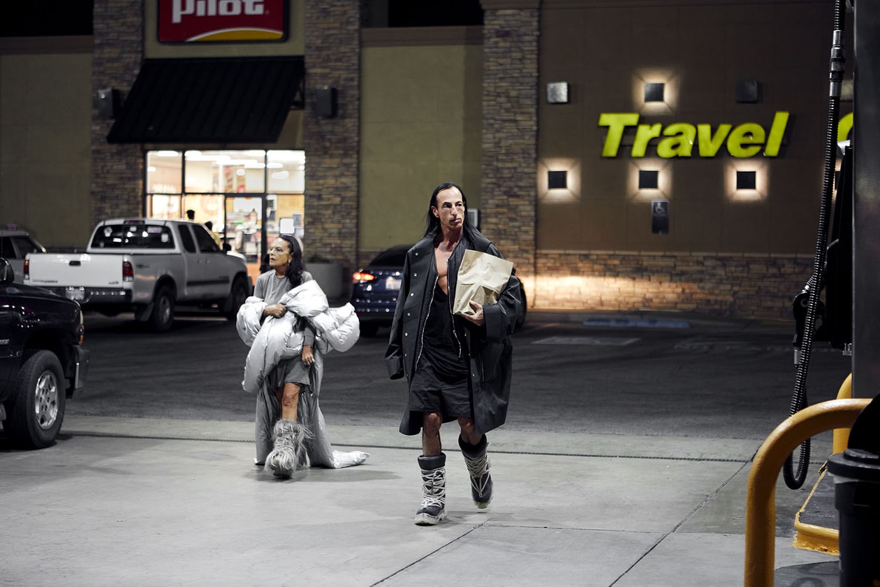 Rick Owens x Moncler Collaboration Collection Campaign Michèle Lamy