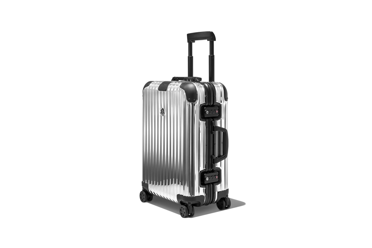 rimowa moncler genius reflection collaboration suitcase luggage first look