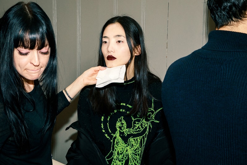 rodarte fall winter new york fashion week nyfw backstage beauty hair makeup