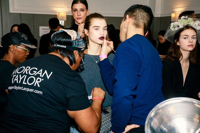 rodarte fall winter new york fashion week nyfw backstage beauty hair makeup