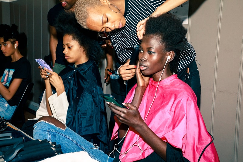 rodarte fall winter new york fashion week nyfw backstage beauty hair makeup