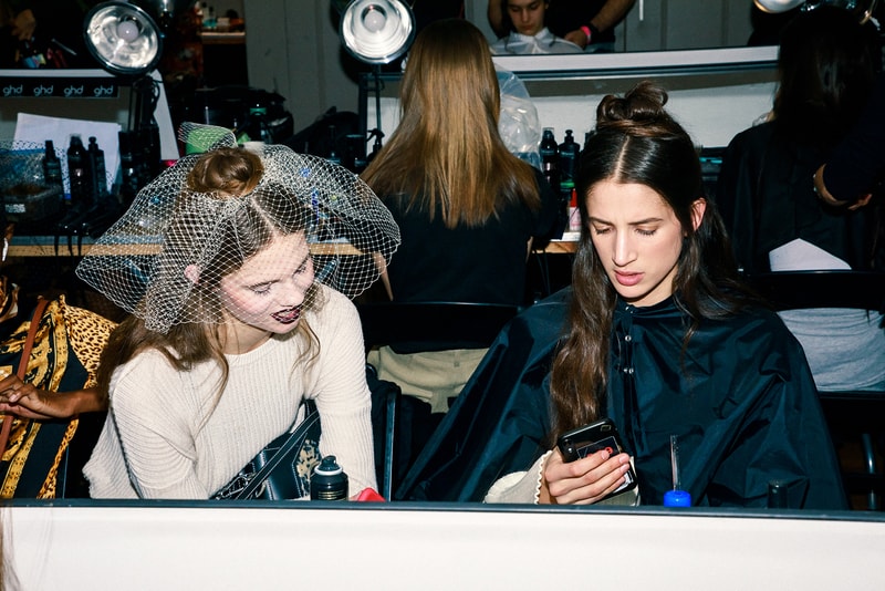rodarte fall winter new york fashion week nyfw backstage beauty hair makeup
