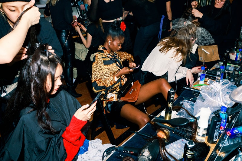 rodarte fall winter new york fashion week nyfw backstage beauty hair makeup