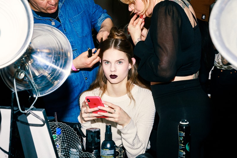 rodarte fall winter new york fashion week nyfw backstage beauty hair makeup