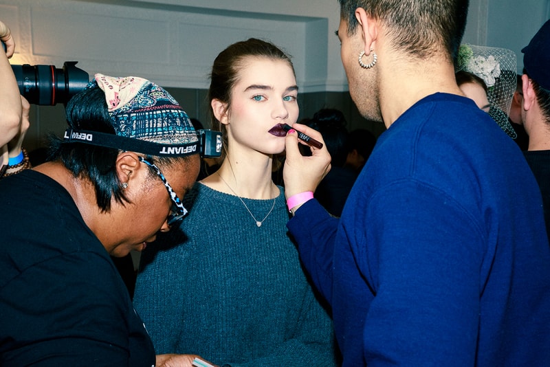 rodarte fall winter new york fashion week nyfw backstage beauty hair makeup