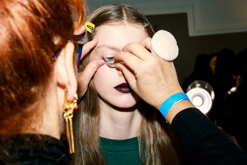 rodarte fall winter new york fashion week nyfw backstage beauty hair makeup