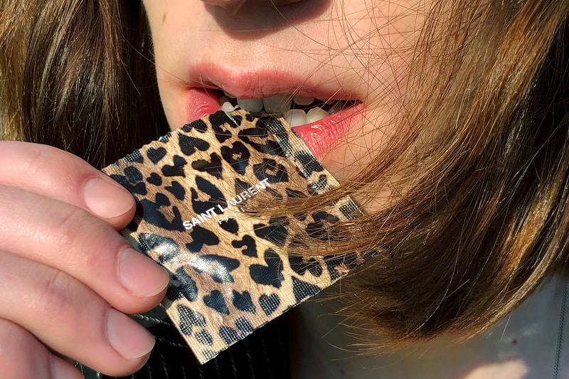 Saint Laurent Rive Droite Valentine's Day 2020 Collection Condom Leopard