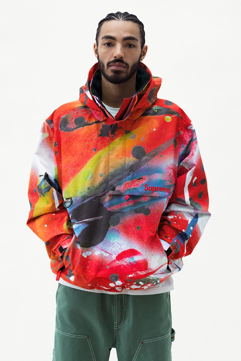 supreme spring summer outerwear jackets hoodies yellow green shorts red black 