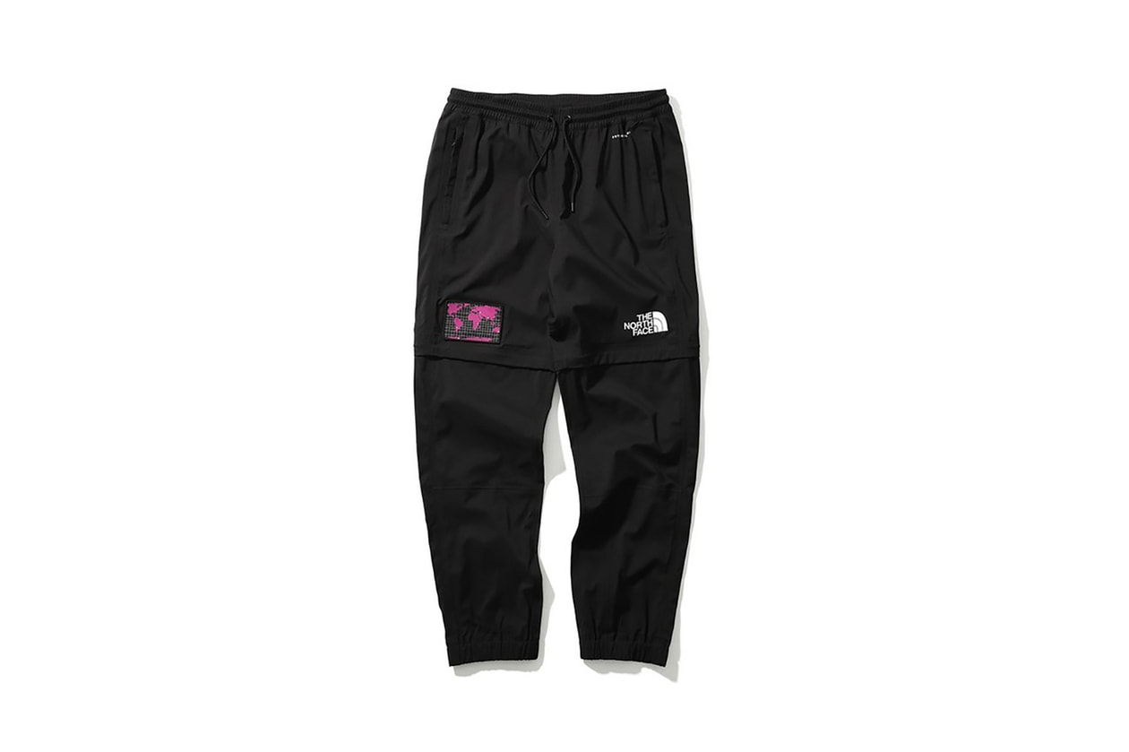 the north face seven summits collection recycled material sustainability jackets shirts pants hats pink black