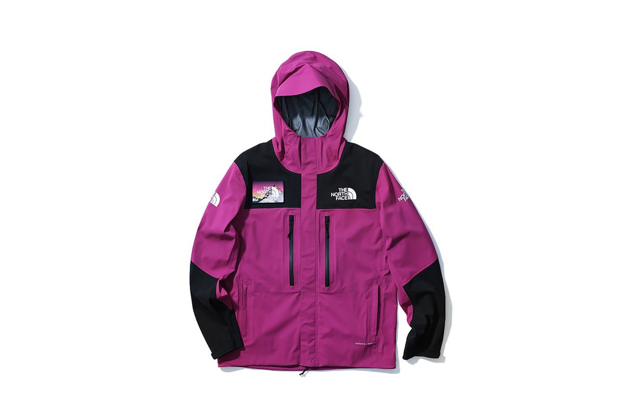 the north face seven summits collection recycled material sustainability jackets shirts pants hats pink black