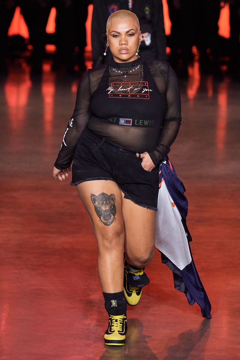 tommy hilfiger tommynow parris goebel london fashion week spring summer collection naomi campbell img models