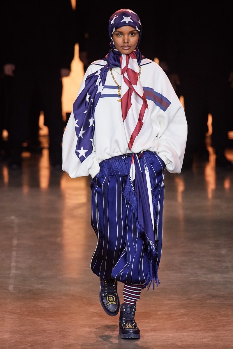 tommy hilfiger tommynow parris goebel london fashion week spring summer collection naomi campbell img models
