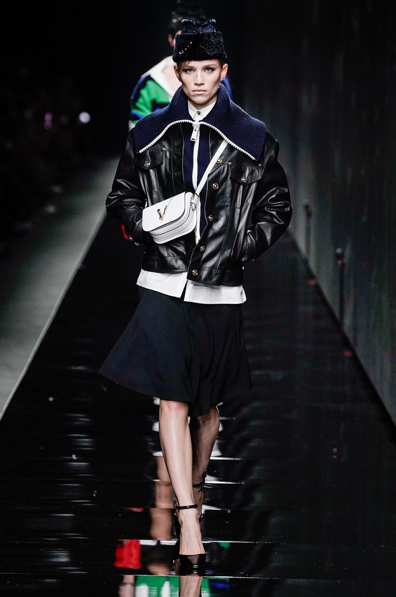 Versace Fall/Winter 2020 Collection Runway Show Jacket Black
