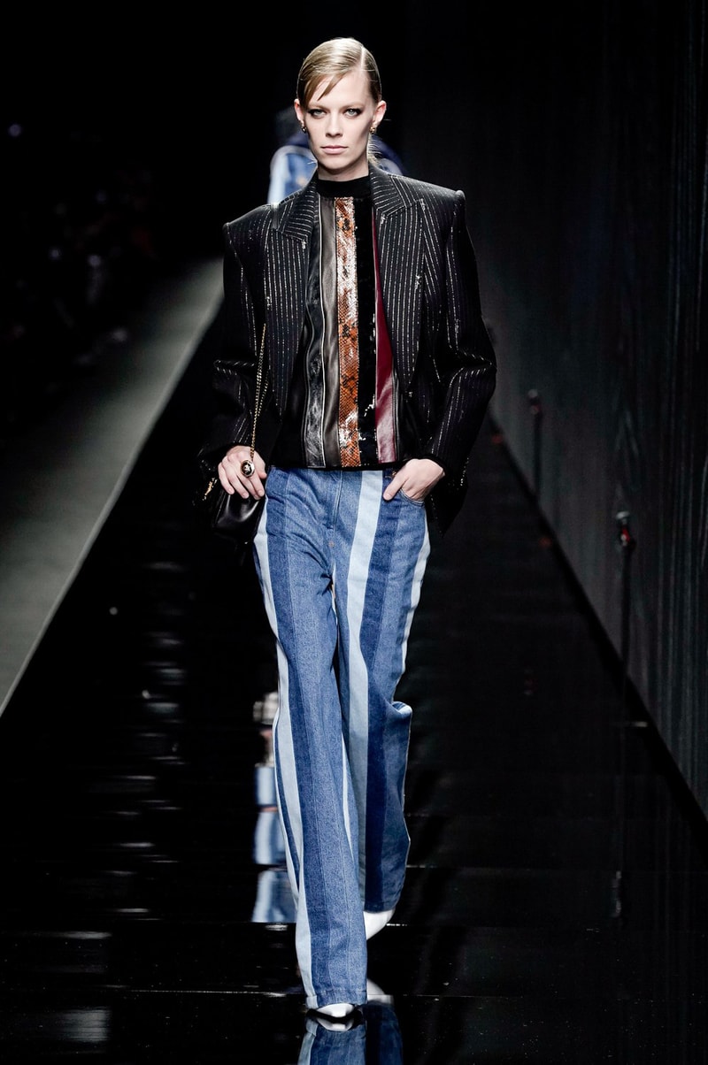 Versace Fall/Winter 2020 Collection Runway Show Jacket Black