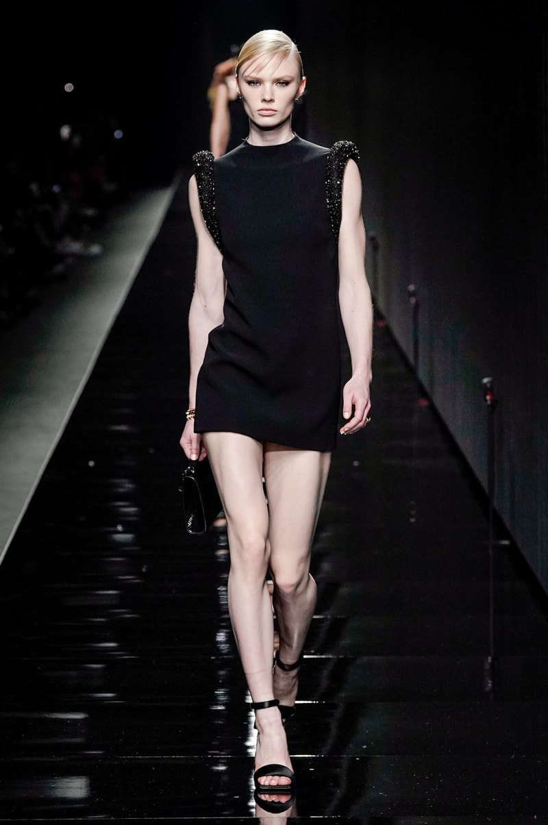 Versace Fall/Winter 2020 Collection Runway Show Mini Dress Black