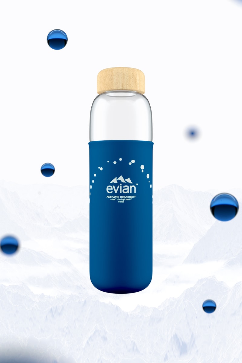 virgil abloh evian water collaboration limited edition sustainability innovation contest new york fashion week nyfw