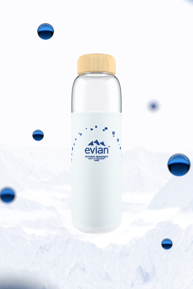 virgil abloh evian water collaboration limited edition sustainability innovation contest new york fashion week nyfw