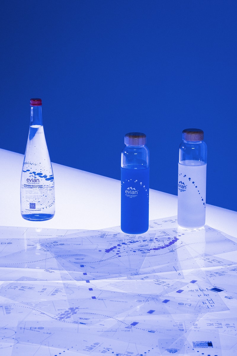 virgil abloh evian water collaboration limited edition sustainability innovation contest new york fashion week nyfw