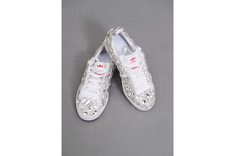 032c adidas Campus Swarovski Crystals Sneakers Black White