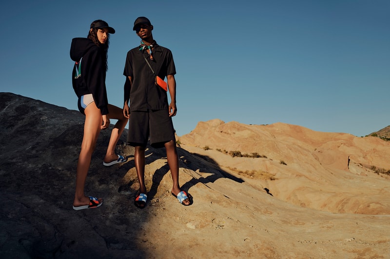 Y-3 Spring Summer 2020 Collection Drop 4 Swim Campaign Adilette Sandals