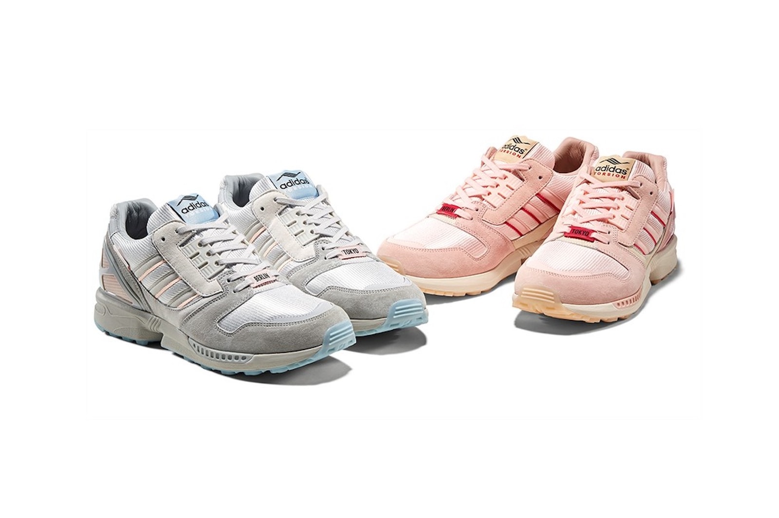 adidas zx 8000 sneakers kirschblutenallee pack pink blue grey release hanami yozakura festival sneakerhead footwear shoes