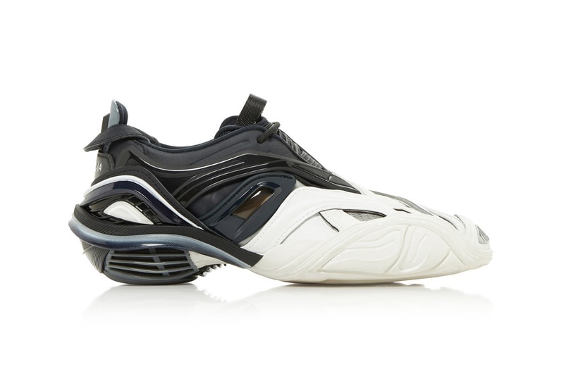 balenciaga tyrex mesh detailed rubber sneakers black white shoes footwear sneakerhead