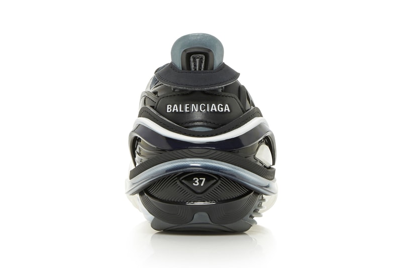 balenciaga tyrex mesh detailed rubber sneakers black white shoes footwear sneakerhead