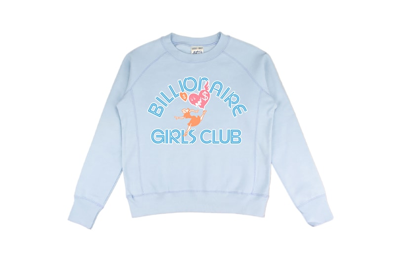 Billionaire Girls Club Relaunch Capsule Collection Sweater Blue