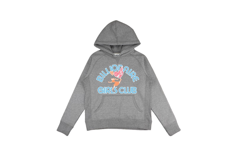 Billionaire Girls Club Relaunch Capsule Collection Hoodie Grey