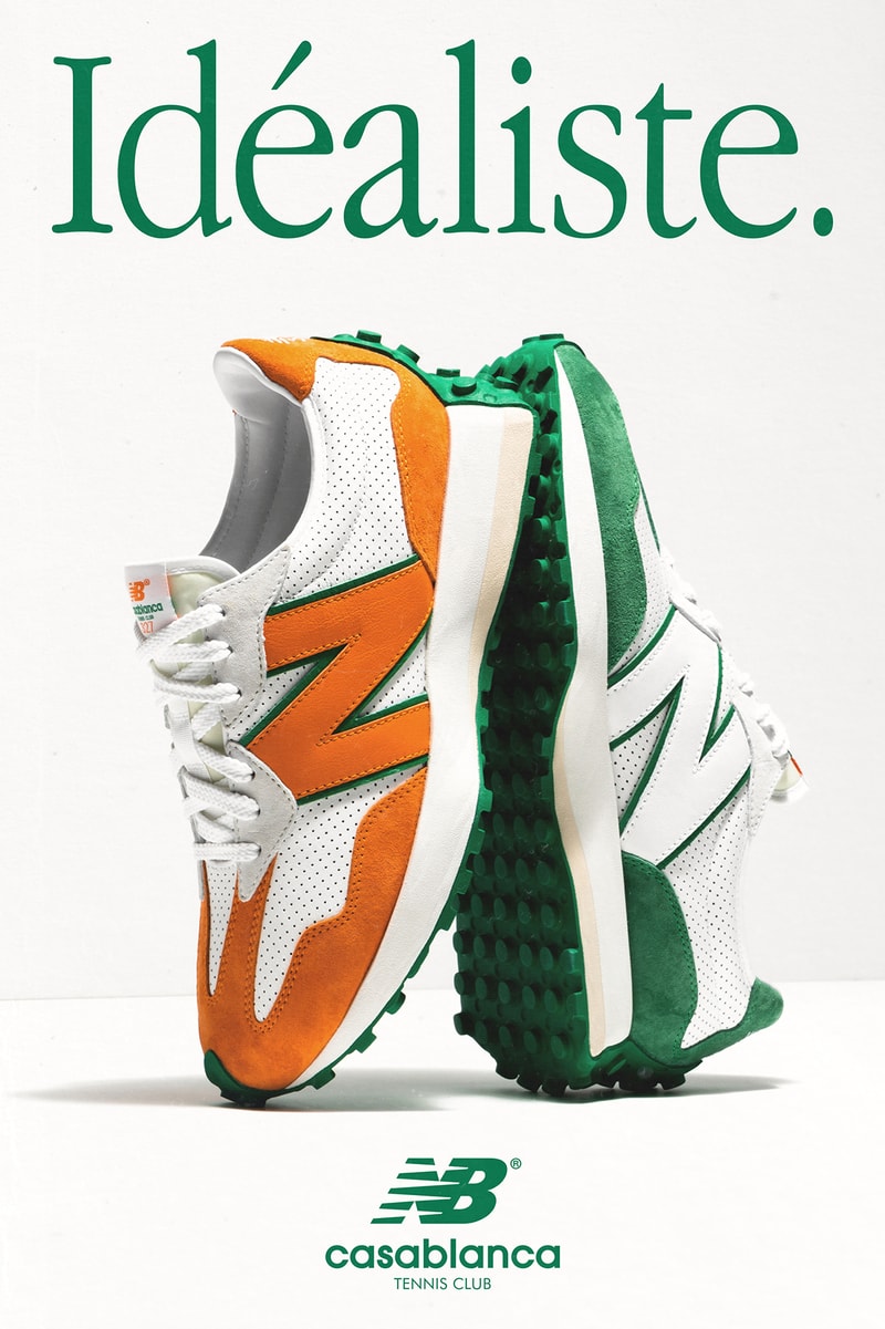 Casablanca x New Balance 327 Sneaker Orange Green